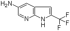structure of CAS# 1186502-40-8, 2-(三氟甲基)-1H-吡咯并[2,3-b]吡啶-5-胺