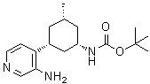 CAS 登录号：1187056-55-8, [(1S,3R,5S)-3-(3-氨基吡啶-4-基)-5-甲基环己基]氨基甲酸叔丁酯