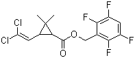 structure of CAS# 118712-89-3, Transfluthrin