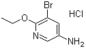 structure of CAS# 1187386-05-5, 5-溴-6-乙氧基-3-吡啶胺盐酸盐