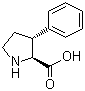 structure of CAS# 118758-48-8, (2S,3R)-3-Phenylpyrrolidine-2-carboxylic acid