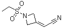 structure of CAS# 1187595-85-2, 2-[1-(Ethylsulfonyl)-3-azetidinylidene]acetonitrile