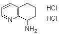 structure of CAS# 1187929-87-8, 5,6,7,8-Tetrahydro-8-quinolinamine hydrochloride (1:2)
