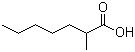 structure of CAS# 1188-02-9, 2-Methylheptanoic acid