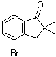 4-Bromo-2,3-dihydro-2,2-dimethyl-1H-inden-1-one molecular structure (CAS 1188231-66-4)