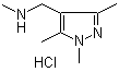structure of CAS# 1188264-82-5, N,1,3,5-四甲基-1H-吡唑-4-甲胺盐酸盐