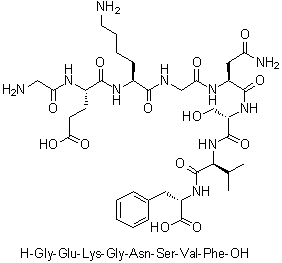 CAS # 1188512-67-5, Glycyl-L-alpha-glutamyl-L-lysylglycyl-L-asparaginyl-L-seryl-L-valyl-L-phenylalanine
