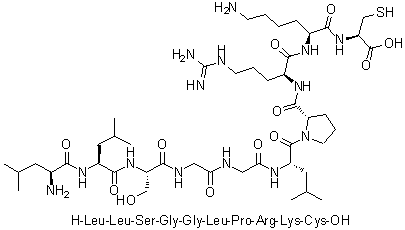 CAS # 1188513-01-0, L-Leucyl-L-leucyl-L-serylglycylglycyl-L-leucyl-L-prolyl-L-arginyl-L-lysyl-L-cysteine