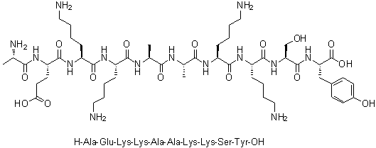 CAS 登录号：1188513-06-5, L-丙氨酰-L-alpha-谷氨酰-L-赖氨酰-L-赖氨酰-L-丙氨酰-L-丙氨酰-L-赖氨酰-L-赖氨酰-L-丝氨酰-L-酪氨酸