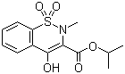 structure of CAS# 118854-48-1, Isopropyl-4-hydroxy-2-methyl-2H-1,2-benzothiazine-3-carboxylate-1,1-dioxide