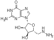 CAS 登录号：1189743-60-9, 5'-脱氧-5'-肼基鸟苷