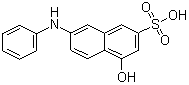 structure of CAS# 119-40-4, 7-Anilino-4-hydroxy-2-naphthalenesulfonic acid