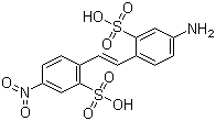 structure of CAS# 119-72-2, 4-Nitro-4'-aminostilbene-2,2'-disulfonic acid