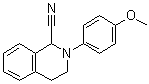 CAS 登录号：1190129-81-7, 1,2,3,4-四氢-2-(4-甲氧基苯基)-1-异喹啉甲腈