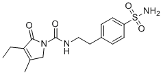 structure of CAS# 119018-29-0, Glimepiride sulfonamide