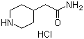 structure of CAS# 1190194-62-7, 4-Piperidineacetamide hydrochloride