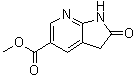 structure of CAS# 1190317-75-9, 2,3-二氢-2-氧代-1H-吡咯并[2,3-b]吡啶-5-羧酸甲酯