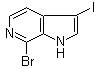 structure of CAS# 1190318-20-7, 7-溴-3-碘-1H-吡咯并[2,3-c]吡啶