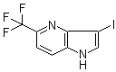 structure of CAS# 1190320-21-8, 3-碘-5-(三氟甲基)-1H-吡咯并[3,2-b]吡啶