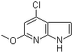 structure of CAS# 1190321-58-4, 4-Chloro-6-methoxy-1H-pyrrolo[2,3-b]pyridine