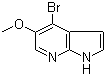 structure of CAS# 1190321-71-1, 4-Bromo-5-methoxy-1H-pyrrolo[2,3-b]pyridine