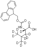 CAS # 1190594-22-9, N-[(9H-Fluoren-9-ylmethoxy)carbonyl]-L-leucine-2,3,3,4,5,5,5,5',5',5'-d<sub>10</sub>