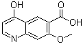structure of CAS# 1190837-18-3, 4-Hydroxy-7-methoxy-6-quinolinecarboxylic acid