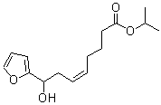 CAS # 1190883-10-3, (5Z)-8-(2-Furanyl)-8-hydroxy-5-octenoic acid 1-methylethyl ester