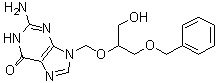 CAS # 119089-68-8, 2-Amino-1,9-dihydro-9-[[1-(hydroxymethyl)-2-(phenylmethoxy)ethoxy]methyl]-6H-purin-6-one