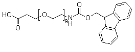 structure of CAS# 1191064-81-9, 5,8,11,14,17,20,23,26,29-Nonaoxa-2-azadotriacontanedioic acid 1-(9H-fluoren-9-ylmethyl) ester