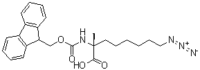 CAS 登录号：1191429-14-7, (2R)-8-叠氮基-2-[[(9H-芴-9-基甲氧基)羰基]氨基]-2-甲基辛酸