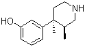 structure of CAS# 119193-19-0, (3R,4R)-3,4-Dimethyl-4-(3-hydroxyphenyl)piperidine