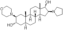 structure of CAS# 119302-20-4, (2b,3a,5a,16b,17b)-2-(4-Morpholinyl)-16-(1-pyrrolidinyl)androstane-3,17-diol