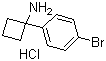 structure of CAS# 1193389-40-0, 1-(4-Bromophenyl)cyclobutanamine hydrochloride