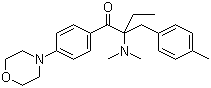structure of CAS# 119344-86-4, 2-(4-甲基苄基)-2-(二甲基氨基)-1-(4-吗啉苯基)-1-丁酮