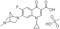 structure of CAS# 119478-55-6, Danofloxacin mesylate