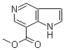 structure of CAS# 1196047-26-3, 1H-Pyrrolo[3,2-c]pyridine-7-carboxylic acid methyl ester