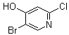 structure of CAS# 1196146-82-3, 5-Bromo-2-chloro-4-pyridinol