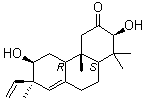 CAS # 119642-82-9, Yucalexin P 17, [2S-(2alpha,4aalpha,4bbeta,6alpha,7alpha,10abeta)]-7-Ethenyl-1,4,4a,4b,5,6,7,9,10,10a-decahydro-2,6-dihydroxy-1,1,4a,7-tetramethyl-3(2H)-phenanthrenone