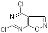 structure of CAS# 1197193-09-1, 4,6-Dichloroisoxazolo[5,4-d]pyrimidine