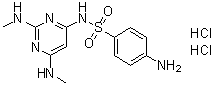 CAS # 1197333-95-1, 4-Amino-N-[2,6-bis(methylamino)-4-pyrimidinyl]benzenesulfonamide hydrochloride (1:2)
