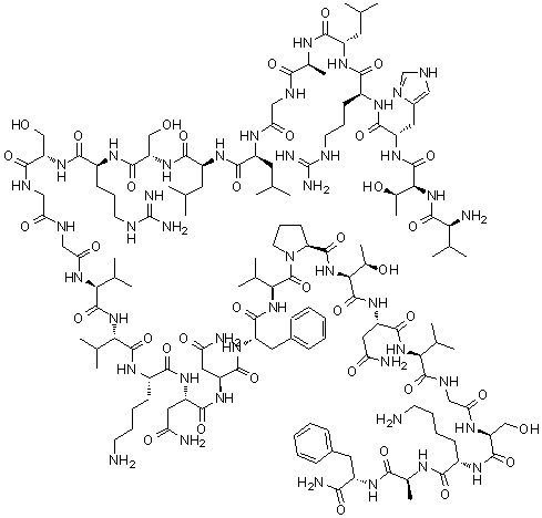 structure of CAS# 119911-68-1, Human calcitonin gene-related peptide(8-37)