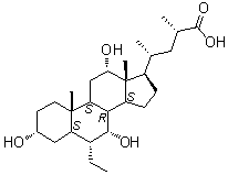 structure of CAS# 1199796-29-6, 6alpha-Ethyl-23(S)-methylcholic acid