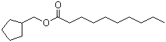 CAS # 120-19-4, Cyclopentylmethyl decanoate, Decanoic acid cyclopentylmethyl ester