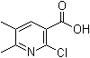 structure of CAS# 120003-75-0, 2-Chloro-5,6-dimethylnicotinic acid