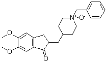 structure of CAS# 120013-84-5, 2,3-Dihydro-5,6-dimethoxy-2-[[1-(phenylmethyl)-4-piperidinyl]methyl]-1H-inden-1-one N-oxide