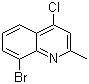 8-溴-4-氯-2-甲基喹啉分子结构 (CAS 1201-07-6)