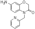 7-氨基-4-(2-吡啶基甲基)-2H-1,4-苯并恶嗪-3(4H)-酮分子结构 (CAS 120101-67-9)