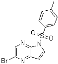 structure of CAS# 1201186-54-0, 2-Bromo-5-tosyl-5H-pyrrolo[2,3-b]pyrazine