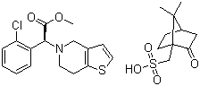 structure of CAS# 120202-68-8, Clopidogrel camphorsulfonate
